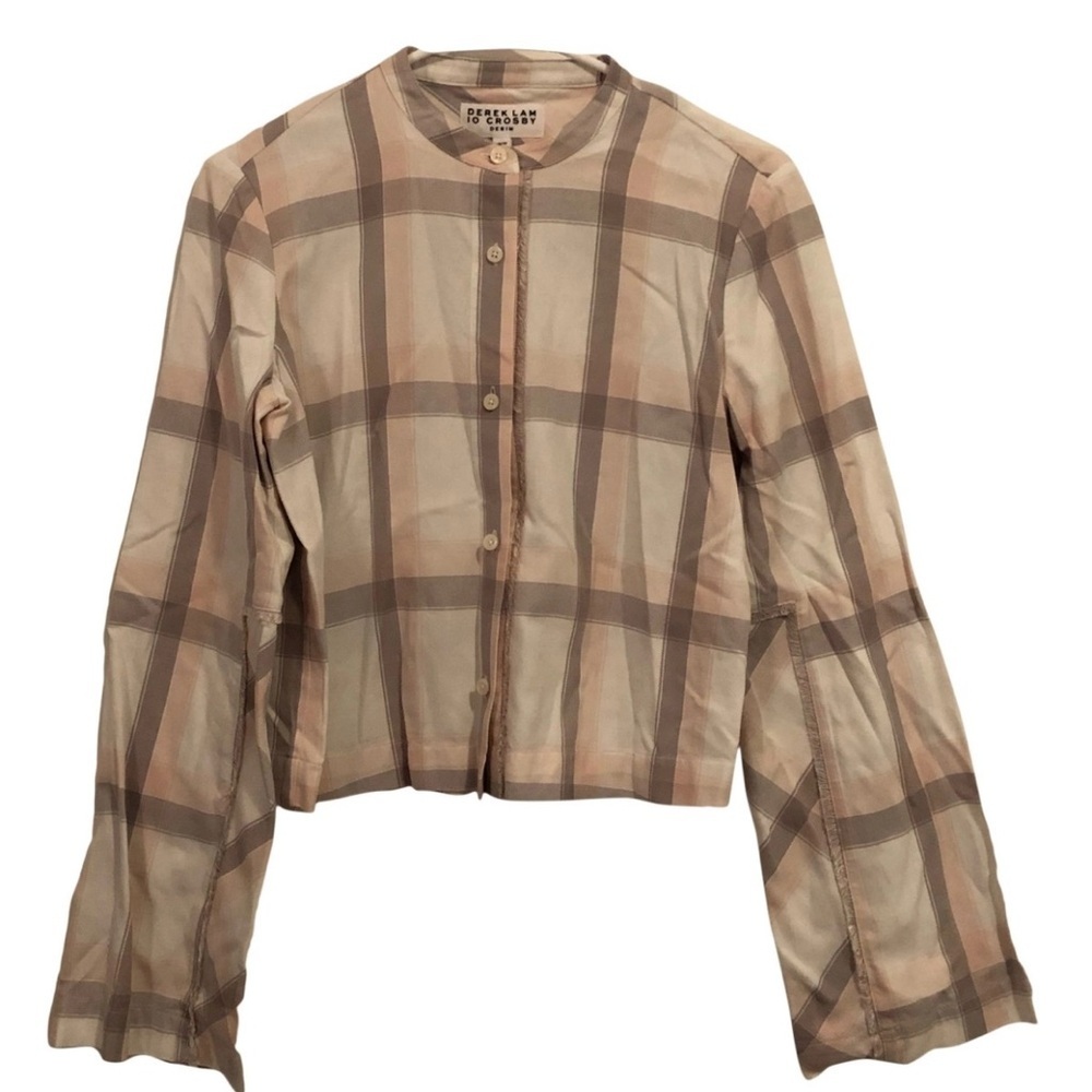 Derek Lam Plaid Shirt XS - Picture 2 of 5
